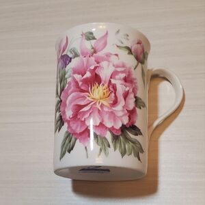 Vintage Crown Trent China Floral Mug – Made in Romania Hand Decorated In England